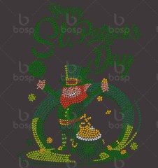 Lucky Squad St. Patrick's Day rhinestone transfer, St. Patrick's Day Rhinestone shirt, bling shirt, rhinestone applique
