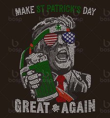 A Wee Bit Irish Bling Shirt – St. Patrick’s Day Rhinestone Tee – Sparkly Green Beer & Hat Shirt – Funny Irish Drinking Party Top Saint Paddy
