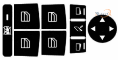 window switch sticker-W204