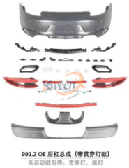 sport rear bumper set w/ full-width tail lamp-991.2