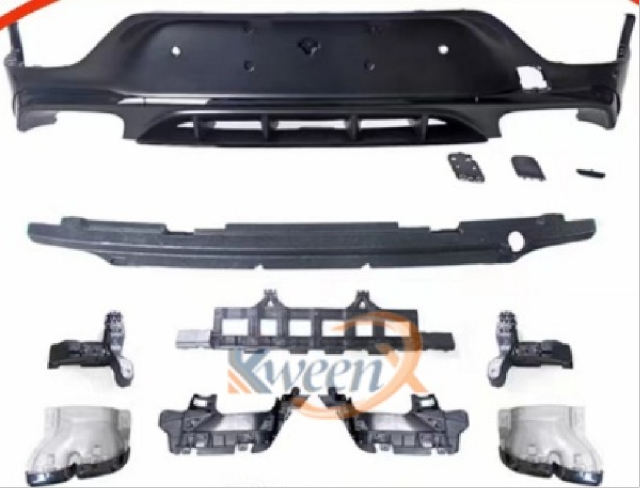 coupe rear bumper diffuser 2020 update AMG-X253