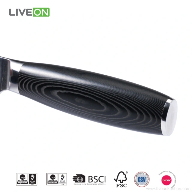 8 Inch Micarta Handle Damascus Chef Knife