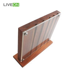 5pcs Kitchen Knives Magnetic Wooden Block