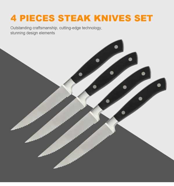 4-Piece Premium Steak Knife Set