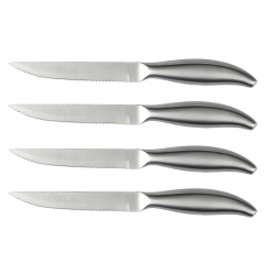 Steak Knives Set of 4 Serrated Stainless Steel