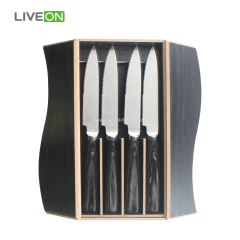 4Pcs Round Shape Handle Steak Knife