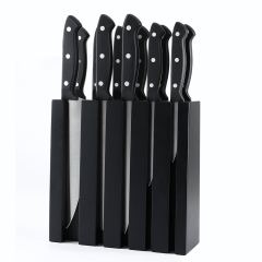 12 PCS KITCEHN KNIFE WITH BEECH WOOD BLOCK