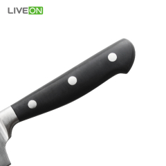 5 inch POM Handle Steel Knife Santoku