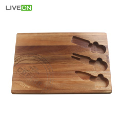Cheese Cutting Cheese Board Set with Cutlery Set