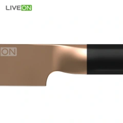Stainless Steel Rose Gold Titanium Slicing Knife