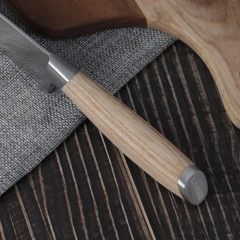 8 INCH SLICING KNIFE WITH PAKKA WOOD HANDLE
