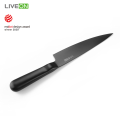 Reddot design award 6pcs hollow handle kitchen knife set with wooden block