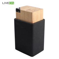 5pcs knife set with block