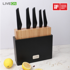 Black color & Anti-bacterial Kitchen Knife Set
