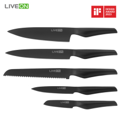 Black color & Anti-bacterial Kitchen Knife Set