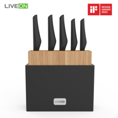 Black color & Anti-bacterial Kitchen Knife Set