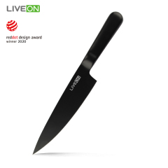 Reddot design award 6pcs hollow handle kitchen knife set with wooden block