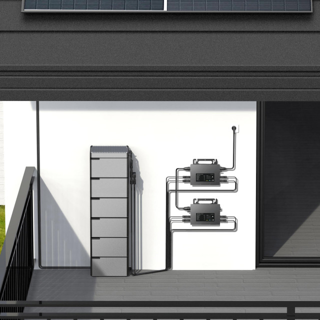 Onduleur solaire hybride photovoltaïque micro-onduleur raccordé au réseau de 1,2 kW pour la production d'électricité