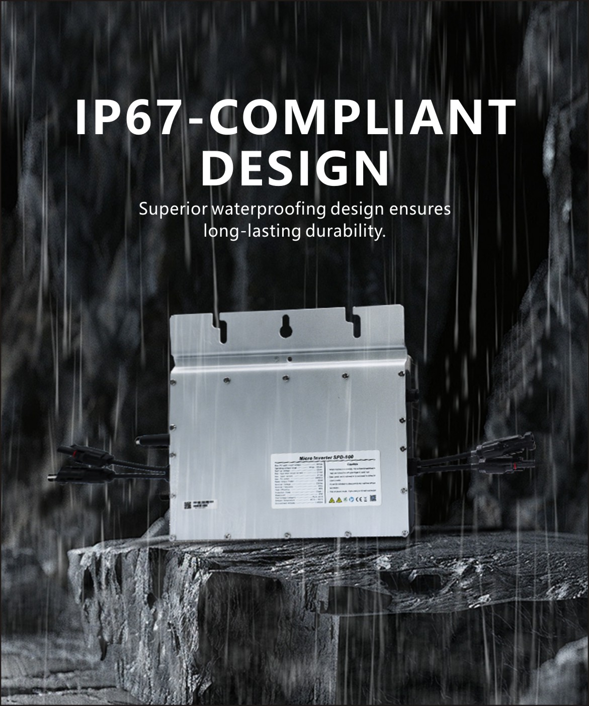 SPD-800 800W Solar On-Grid MicroInverter for Home Solar Generatory Power Plant-4