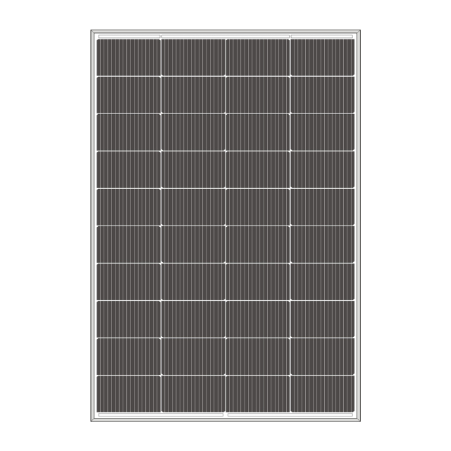 Painel de bateria de célula solar de 185 W Painel fotovoltaico de geração de energia de alta eficiência