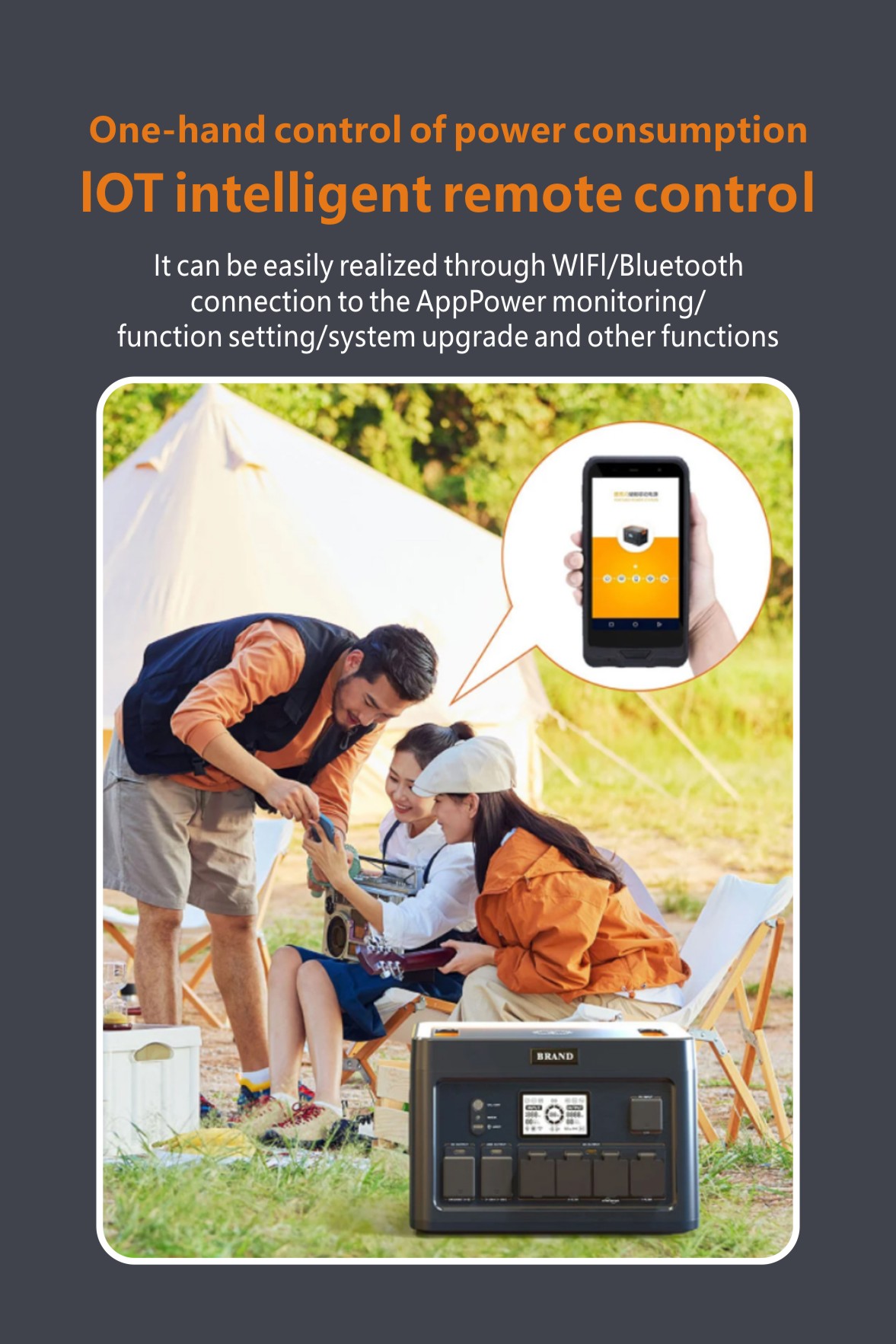 AC/PV Panel/Car Charging Portable Powerstation Balcony Solar Storage Generator Description - 2