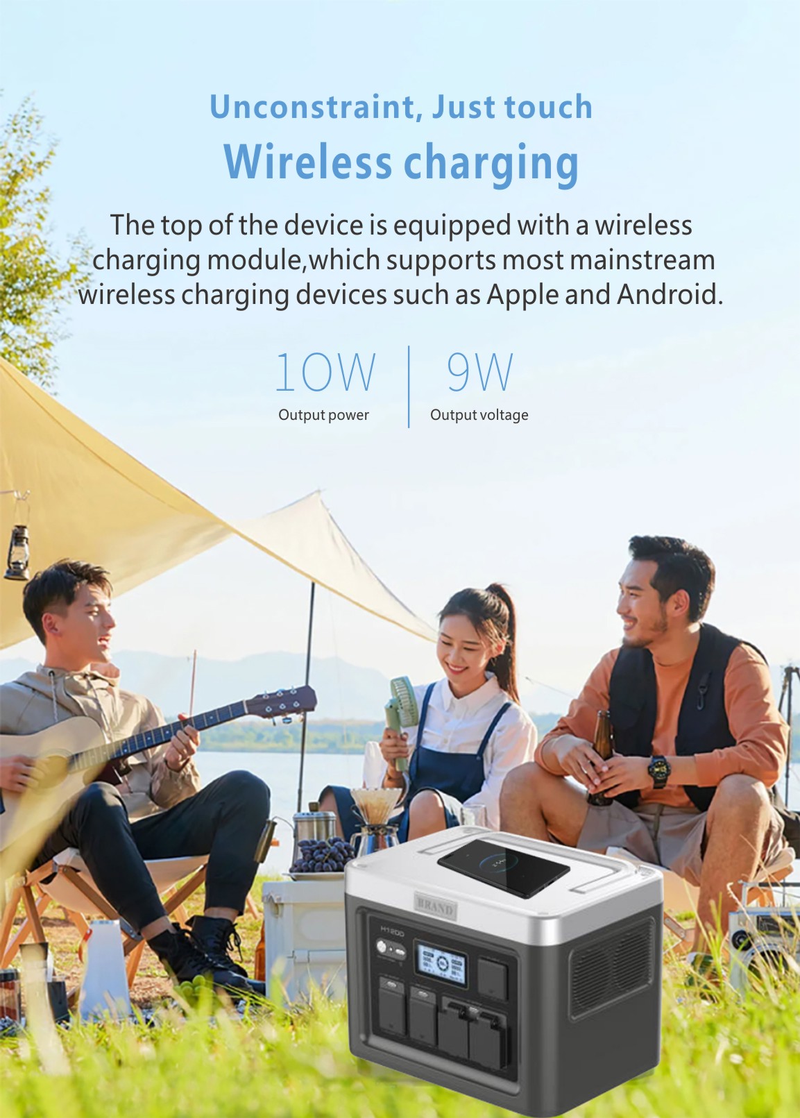 PCS Super Fast PV Charging UPS 1200W Solar Portable Power Station - 4