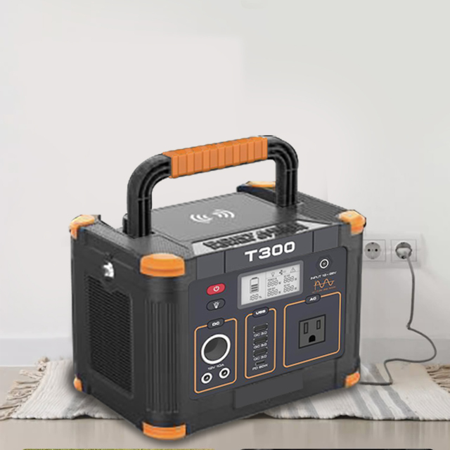 Estação de energia portátil para ambientes externos com carregamento rápido PD LiFePO4 300 W