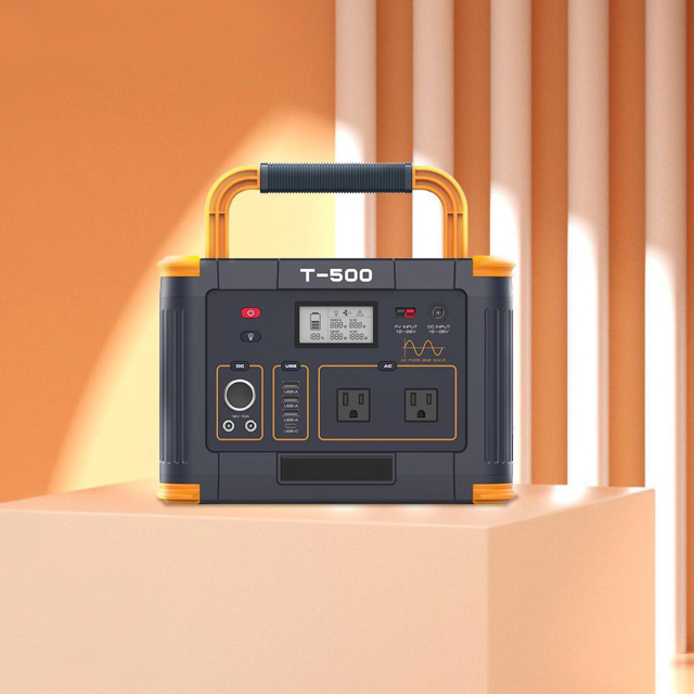 Estação de energia portátil de 500 W | Gerador solar LiFePO4 de 9 portas | Carregamento rápido PD