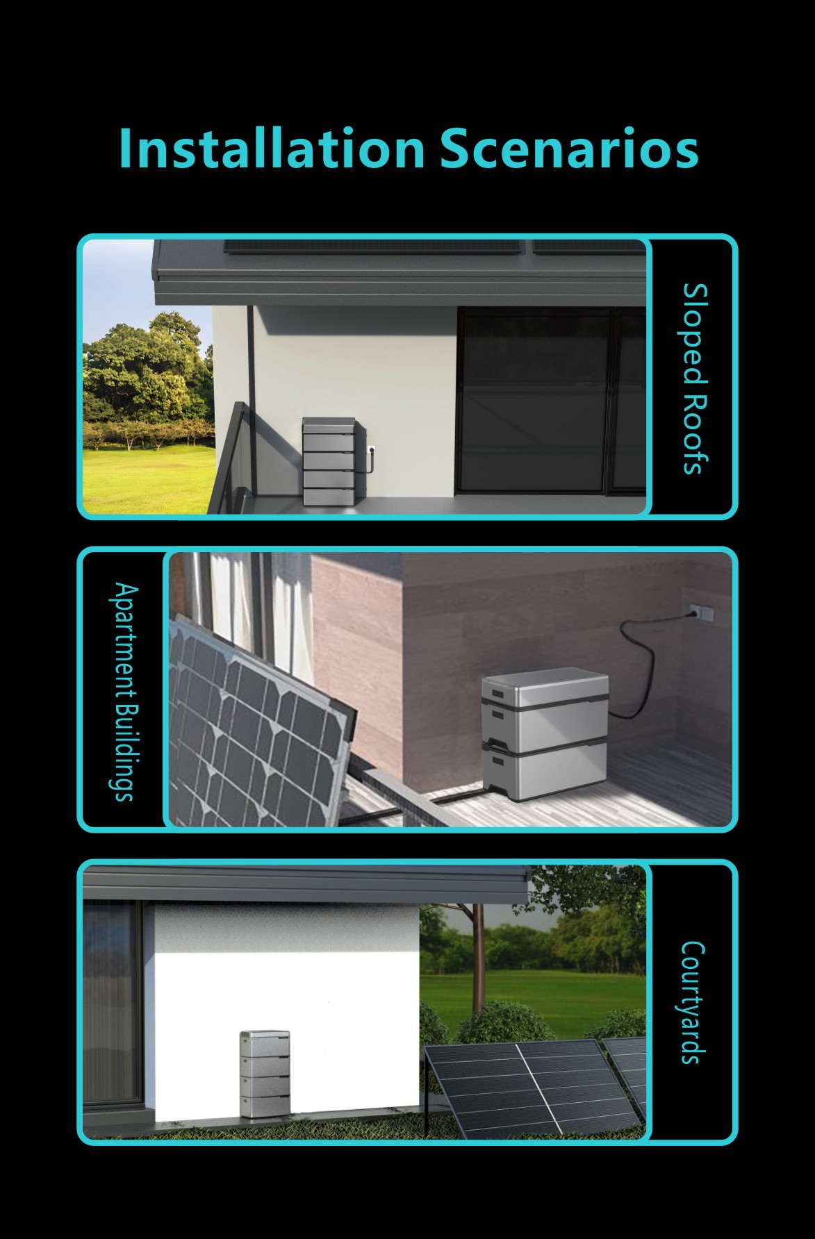 IP65 waterproof rated EX1600 unit installed outdoors, showcasing its durable aluminum alloy housing designed to withstand rain and dust.
