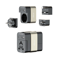 Power Converter Universal Travel Adaptor 4-in-1 Modular Power Plug