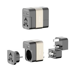 Power Converter Universal Travel Adaptor 4-in-1 Modular Power Plug