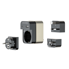 Power Converter Universal Travel Adaptor 4-in-1 Modular Power Plug