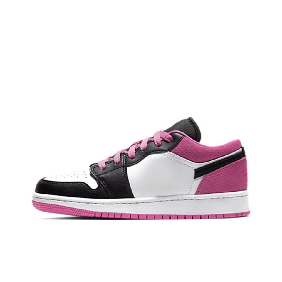 With shoe box:Air Jordan 1 Low Black Green Black Purple Black White Black Pink Black Gold Toe Black Warrior Board Shoes Sports
