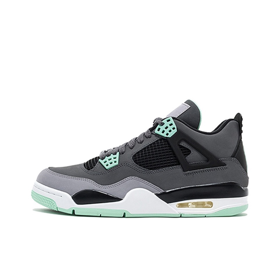 With shoe box: Jordan4  AJ4 Flame Red Hot Lava White Purple White Red Green Fear Black White Oreo sneakers Retro basketball shoes