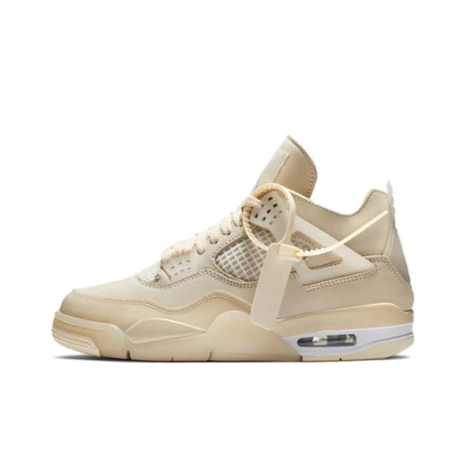 With shoe box: Jordan4  AJ4 Flame Red Hot Lava White Purple White Red Green Fear Black White Oreo sneakers Retro basketball shoes