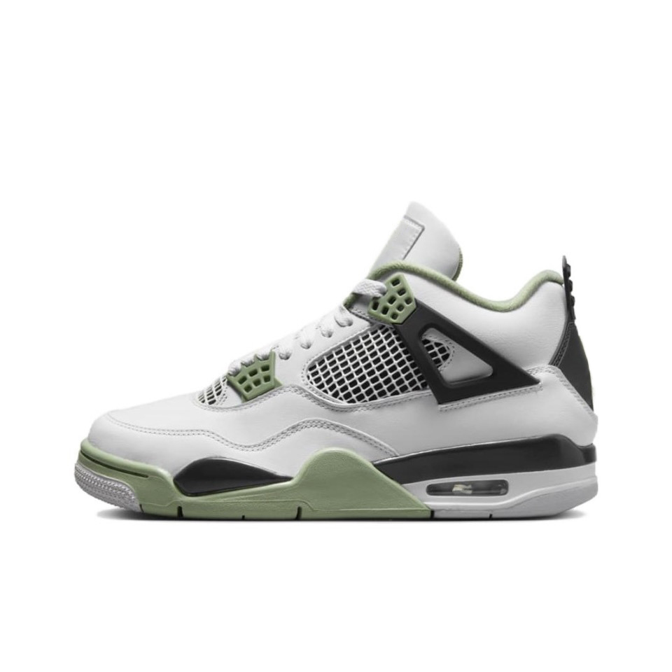With shoe box: Jordan4  AJ4 Flame Red Hot Lava White Purple White Red Green Fear Black White Oreo sneakers Retro basketball shoes