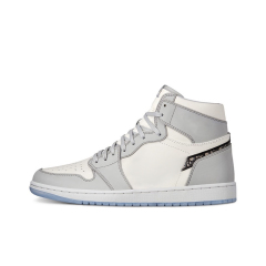 AJ1Mid - White Grey Dior