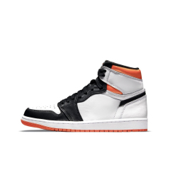 AJ1Mid - Black Orange Toe