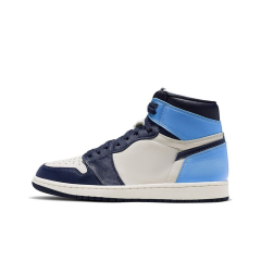 AJ1Mid - Black Blue White