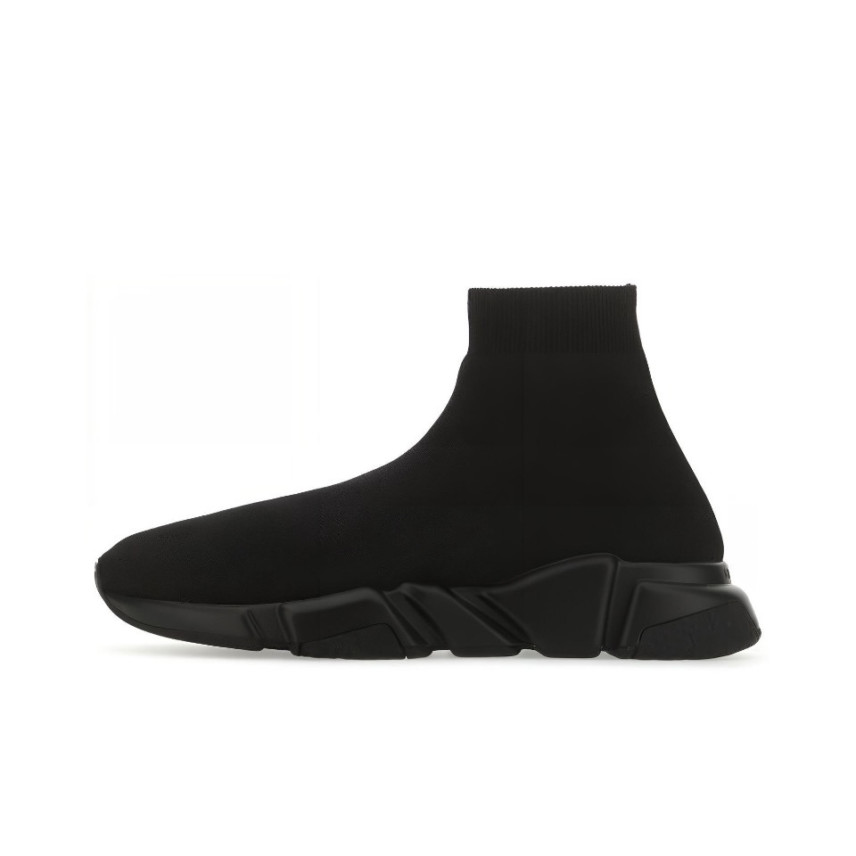 [With Shoe Box]: Speed 1.0 round toe thick soled letter printed high top running shoes