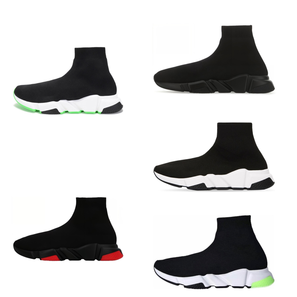[With Shoe Box]: Speed 1.0 round toe thick soled letter printed high top running shoes