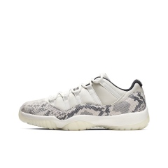 AJ11Low - White Snake Pattern