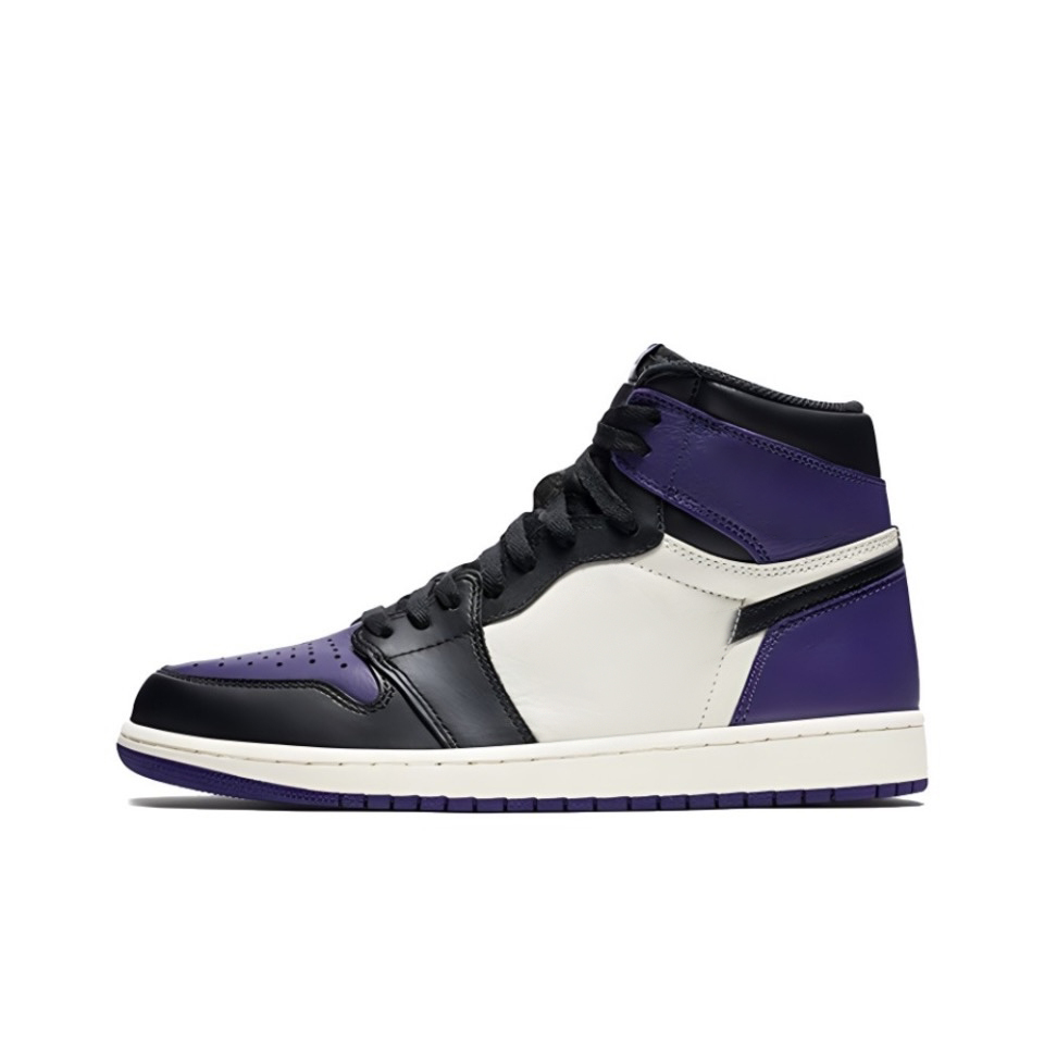 With shoe box:Air Jordan 1 mid high Black Green Black Purple Black White Black Pink Black Gold Toe Black Warrior Board Shoes Sports