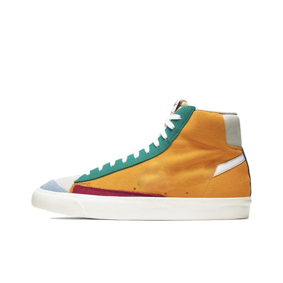 With shoe box:Blazer mid slip and wear-resistant mid top men's and women's board shoes