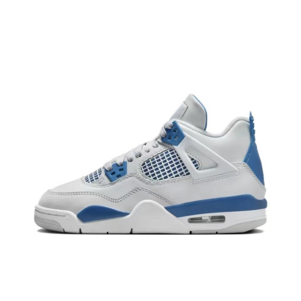 With shoe box: Jordan4  AJ4 Flame Red Hot Lava White Purple White Red Green Fear Black White Oreo sneakers Retro basketball shoes