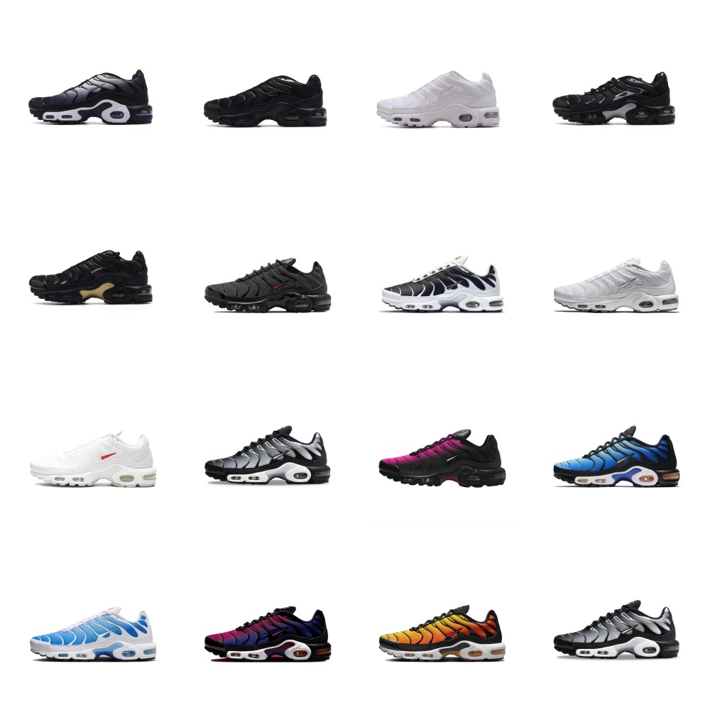 With shoe box:Air Max Plus Triple TN shock-absorbing, anti slip, wear-resistant casual sports board shoes, basketball shoes
