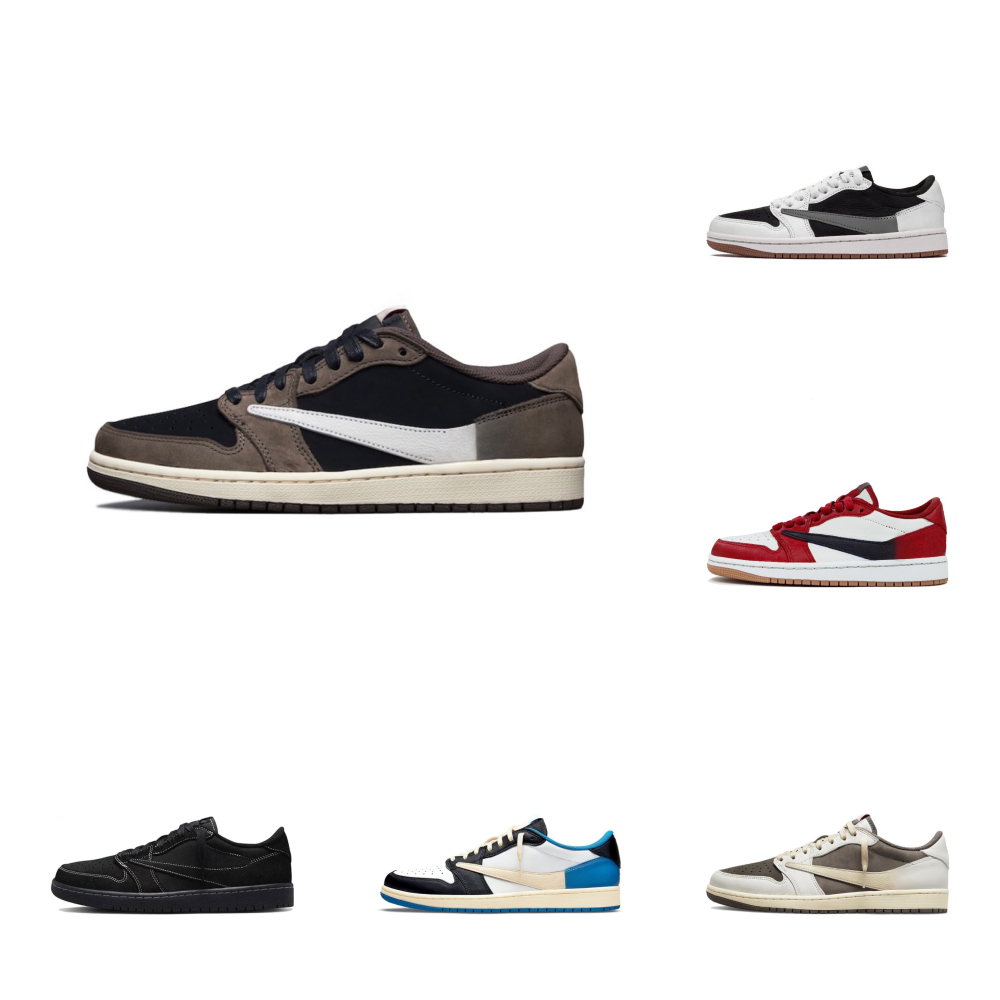 With shoe box:AJ1 inverted hook low top basketball shoes