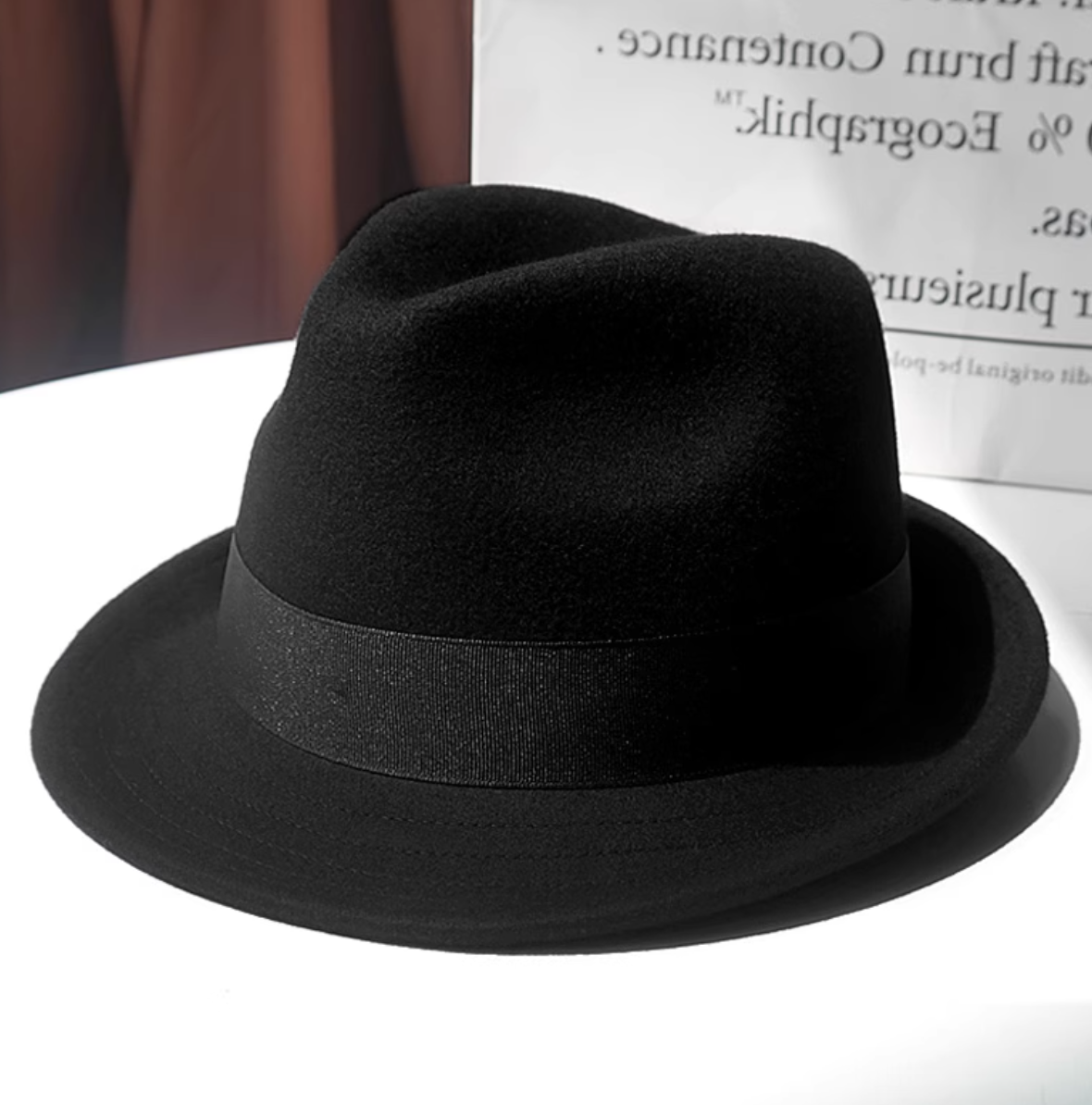 Woolen top hats for men and women in autumn and winter, high-end ...