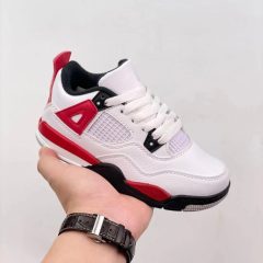 Child AJ4- White Black Red