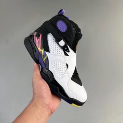 AJ8-Black White Purple